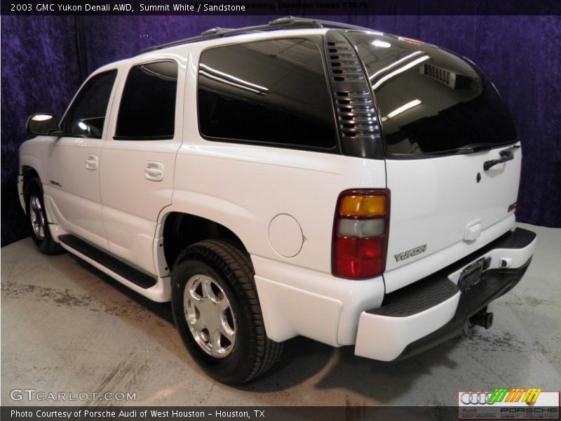 Summit White / Sandstone 2003 GMC Yukon Denali AWD
