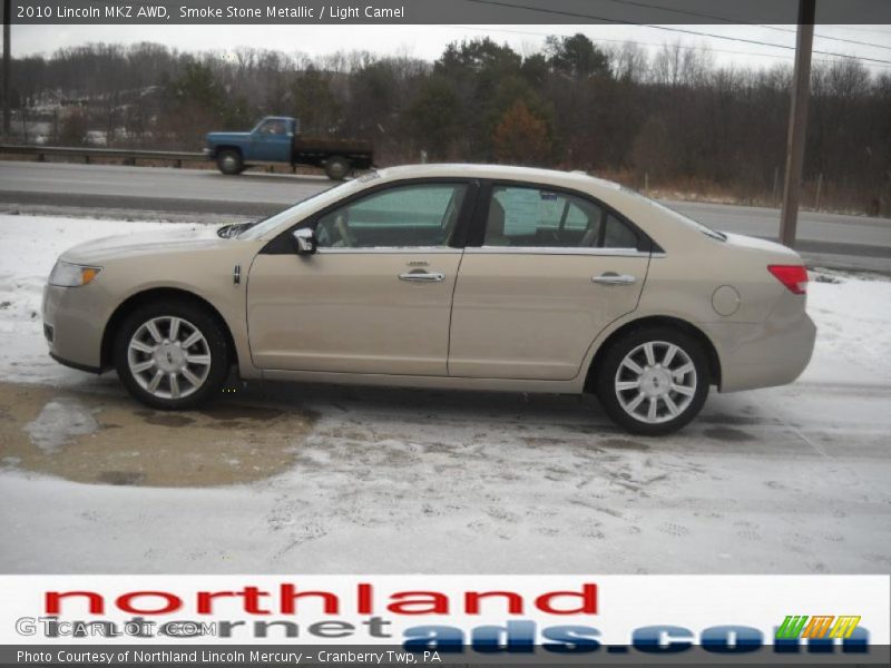 Smoke Stone Metallic / Light Camel 2010 Lincoln MKZ AWD
