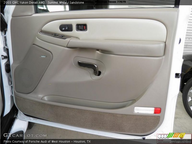 Summit White / Sandstone 2003 GMC Yukon Denali AWD