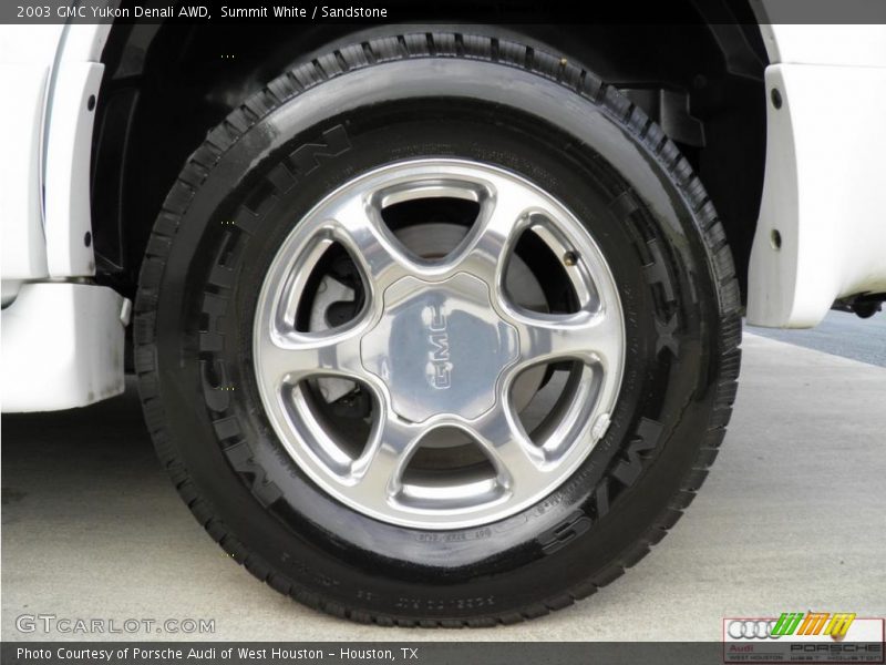 Summit White / Sandstone 2003 GMC Yukon Denali AWD