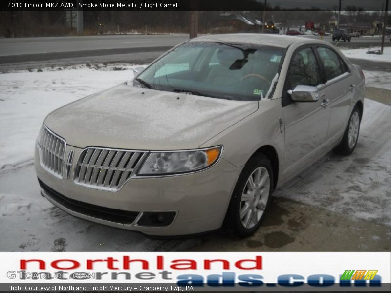 Smoke Stone Metallic / Light Camel 2010 Lincoln MKZ AWD