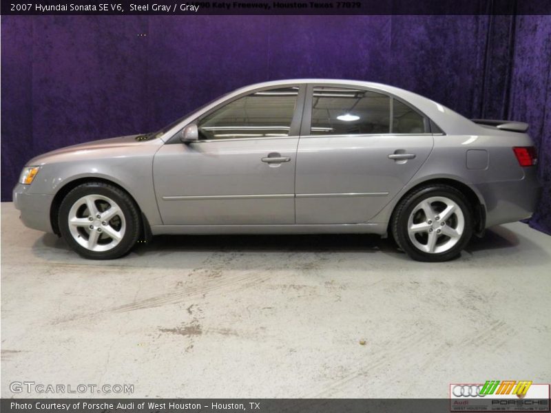 Steel Gray / Gray 2007 Hyundai Sonata SE V6