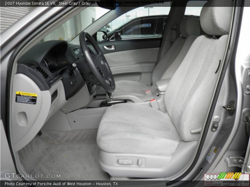 Steel Gray / Gray 2007 Hyundai Sonata SE V6