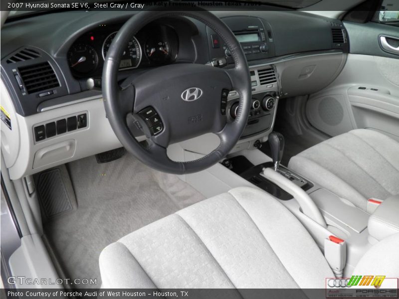 Steel Gray / Gray 2007 Hyundai Sonata SE V6