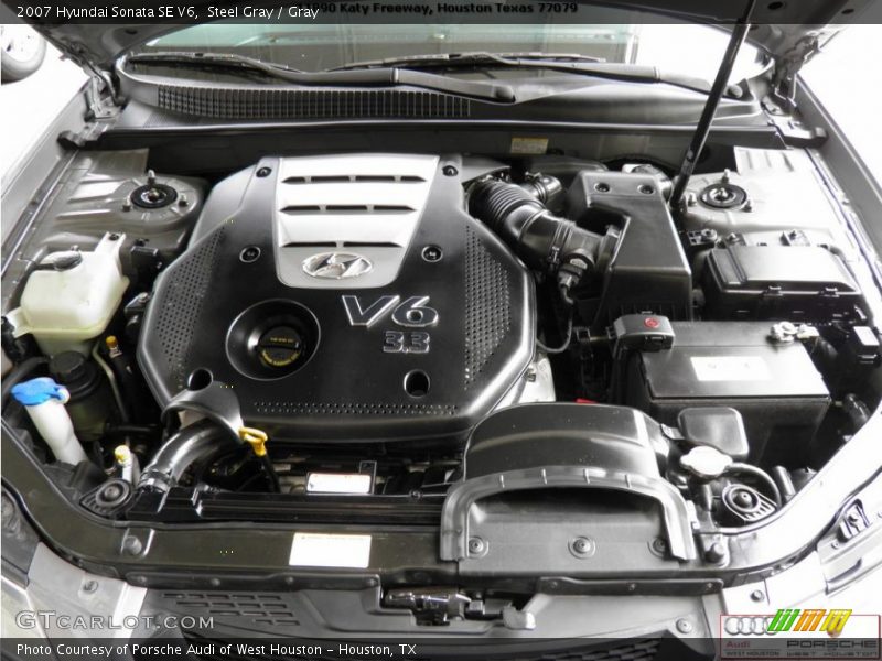 Steel Gray / Gray 2007 Hyundai Sonata SE V6