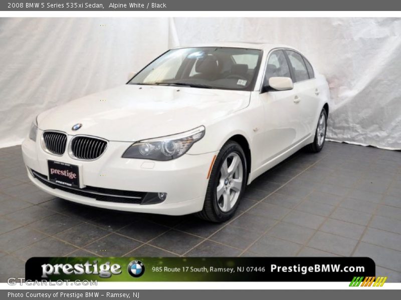 Alpine White / Black 2008 BMW 5 Series 535xi Sedan