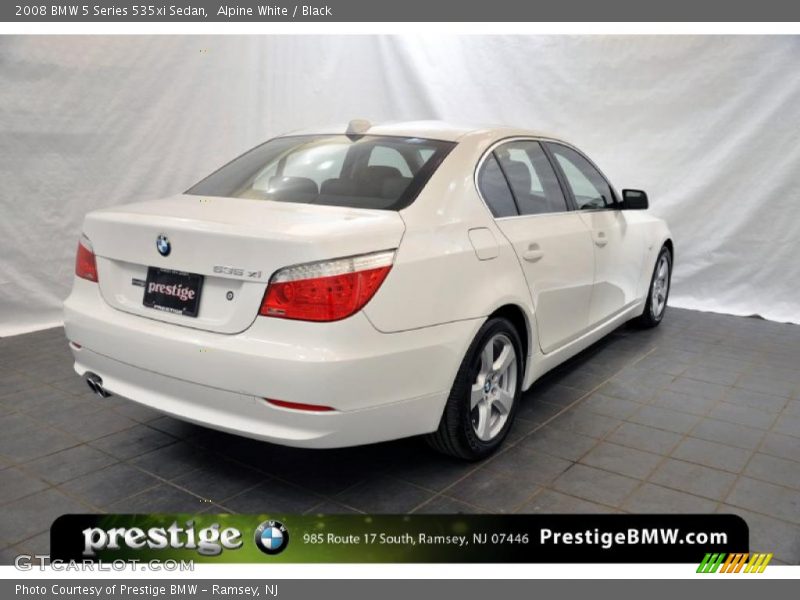 Alpine White / Black 2008 BMW 5 Series 535xi Sedan