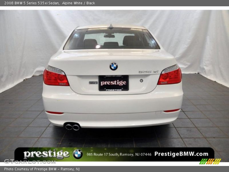 Alpine White / Black 2008 BMW 5 Series 535xi Sedan