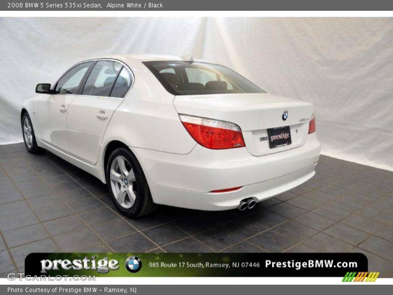 Alpine White / Black 2008 BMW 5 Series 535xi Sedan