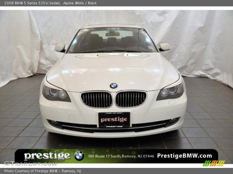 Alpine White / Black 2008 BMW 5 Series 535xi Sedan