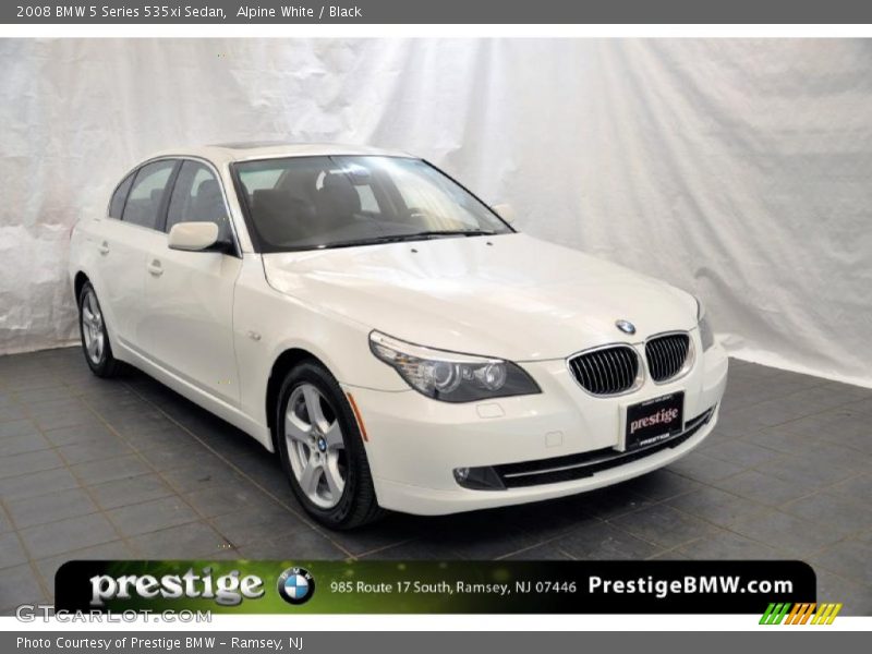 Alpine White / Black 2008 BMW 5 Series 535xi Sedan