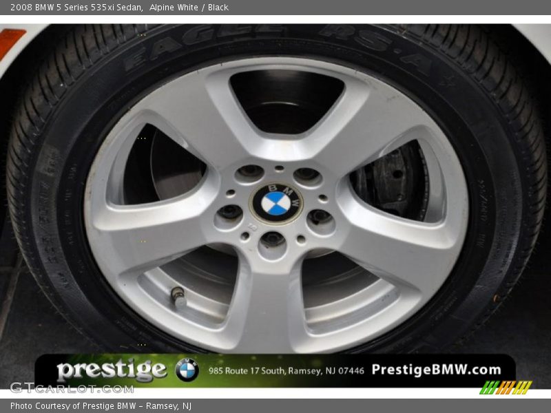 Alpine White / Black 2008 BMW 5 Series 535xi Sedan