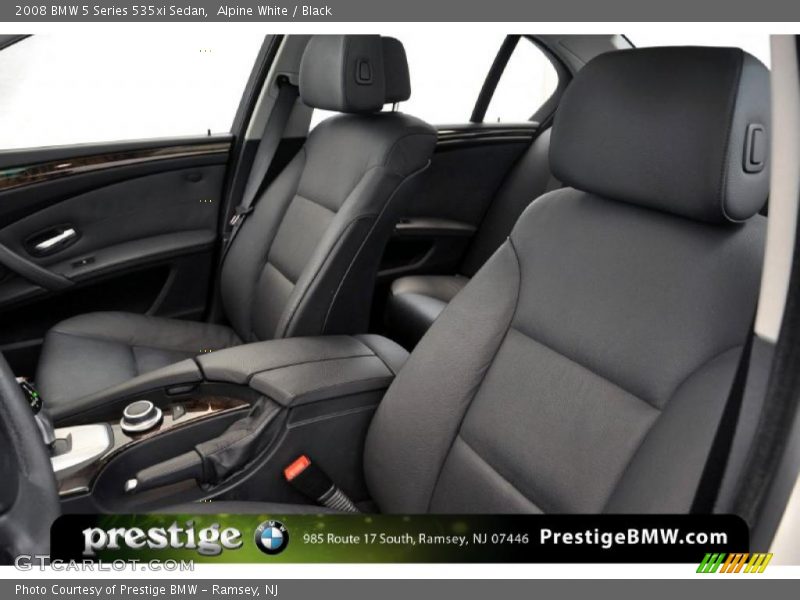 Alpine White / Black 2008 BMW 5 Series 535xi Sedan