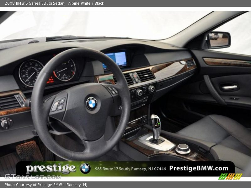 Alpine White / Black 2008 BMW 5 Series 535xi Sedan