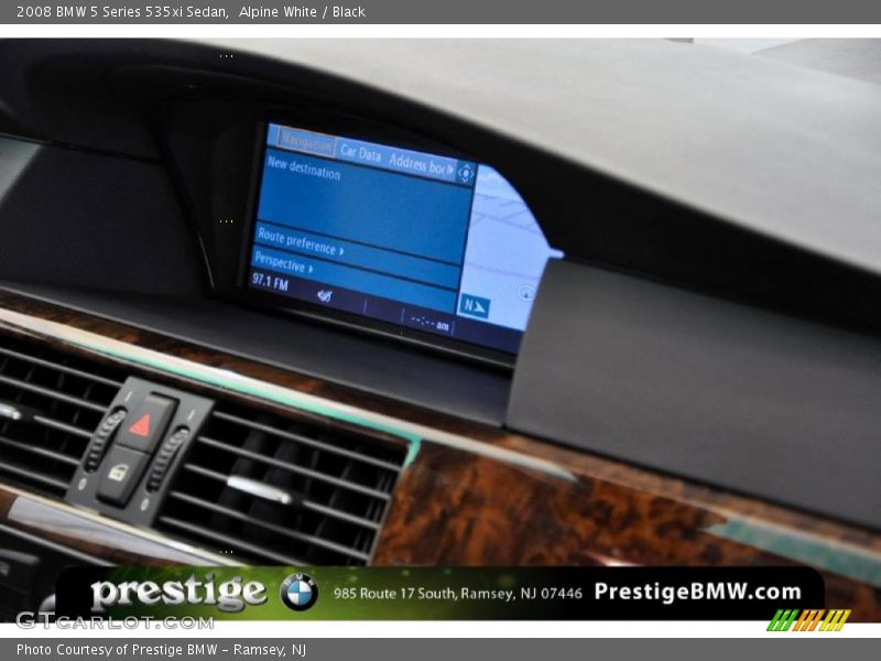 Alpine White / Black 2008 BMW 5 Series 535xi Sedan