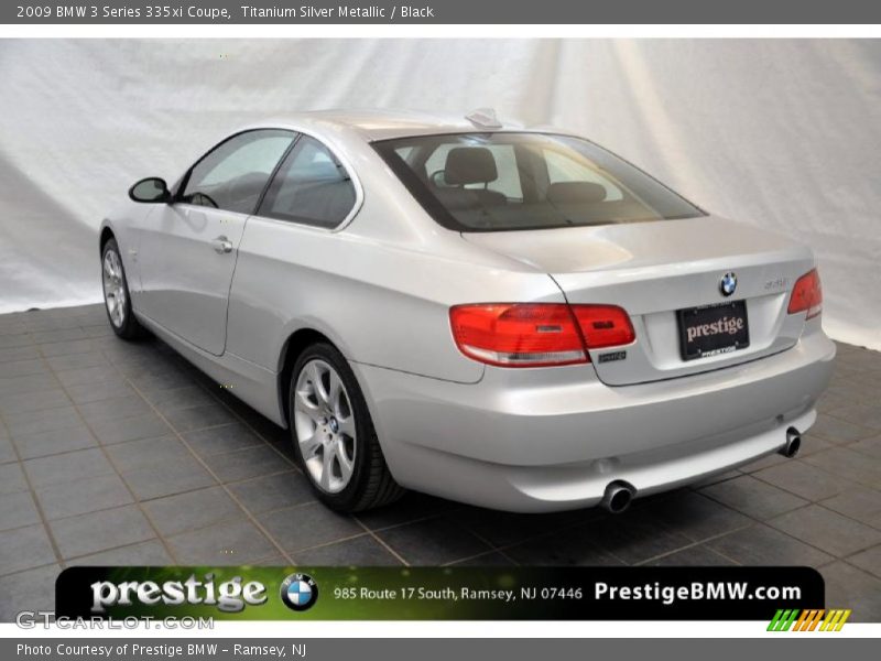 Titanium Silver Metallic / Black 2009 BMW 3 Series 335xi Coupe