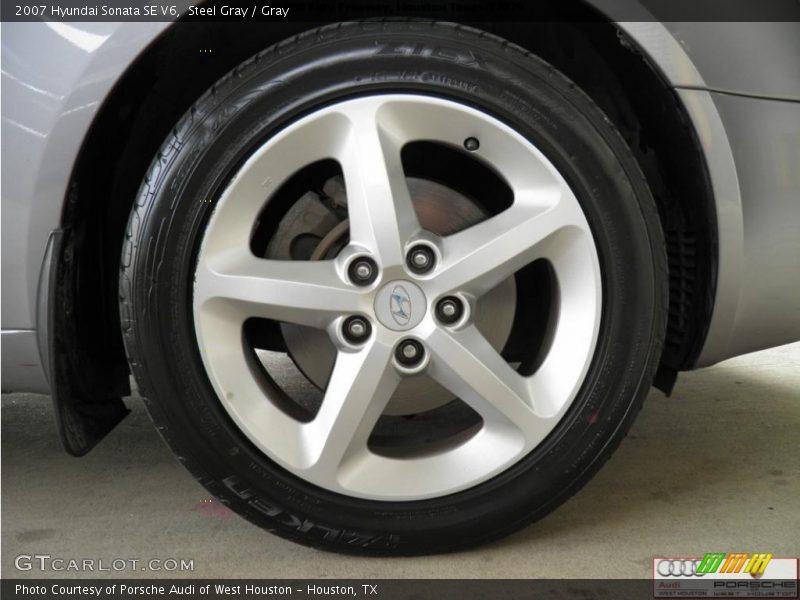 Steel Gray / Gray 2007 Hyundai Sonata SE V6