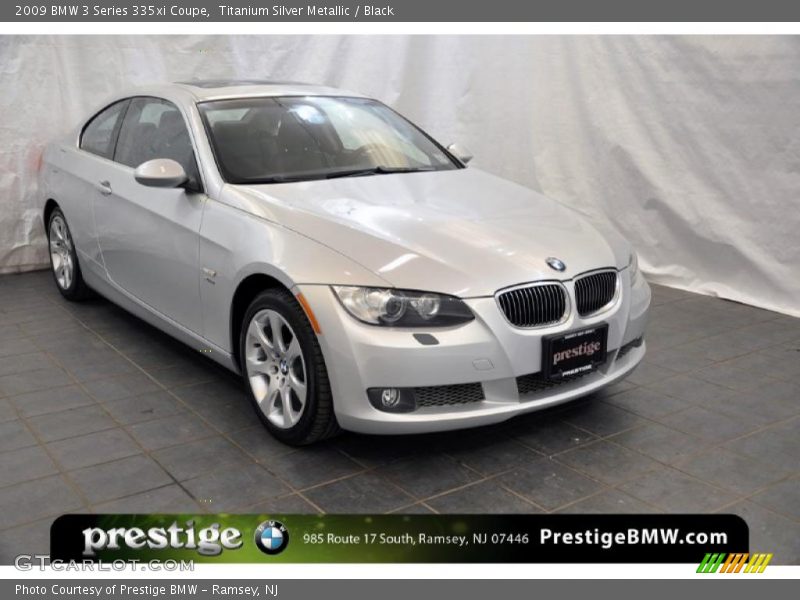 Titanium Silver Metallic / Black 2009 BMW 3 Series 335xi Coupe