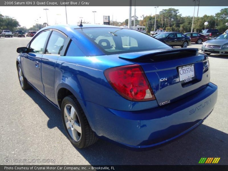 Laser Blue / Gray 2006 Saturn ION 3 Quad Coupe