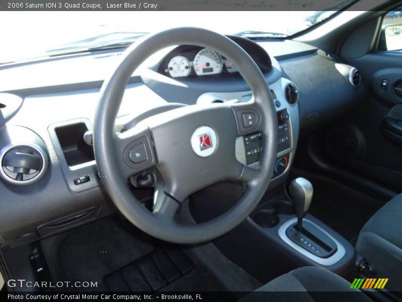 Laser Blue / Gray 2006 Saturn ION 3 Quad Coupe
