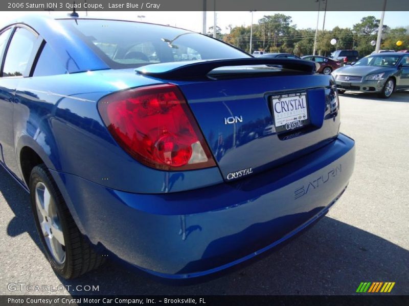 Laser Blue / Gray 2006 Saturn ION 3 Quad Coupe