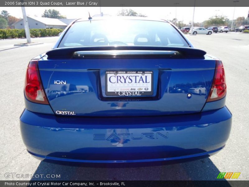 Laser Blue / Gray 2006 Saturn ION 3 Quad Coupe