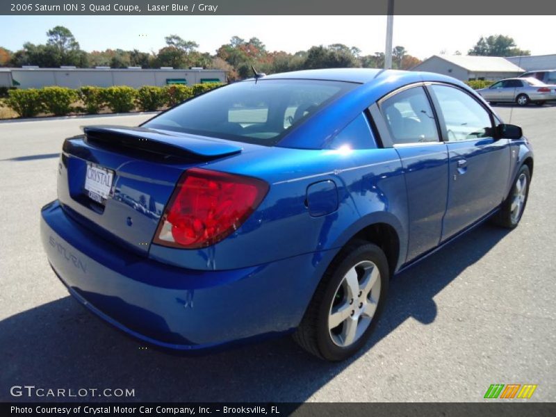 Laser Blue / Gray 2006 Saturn ION 3 Quad Coupe