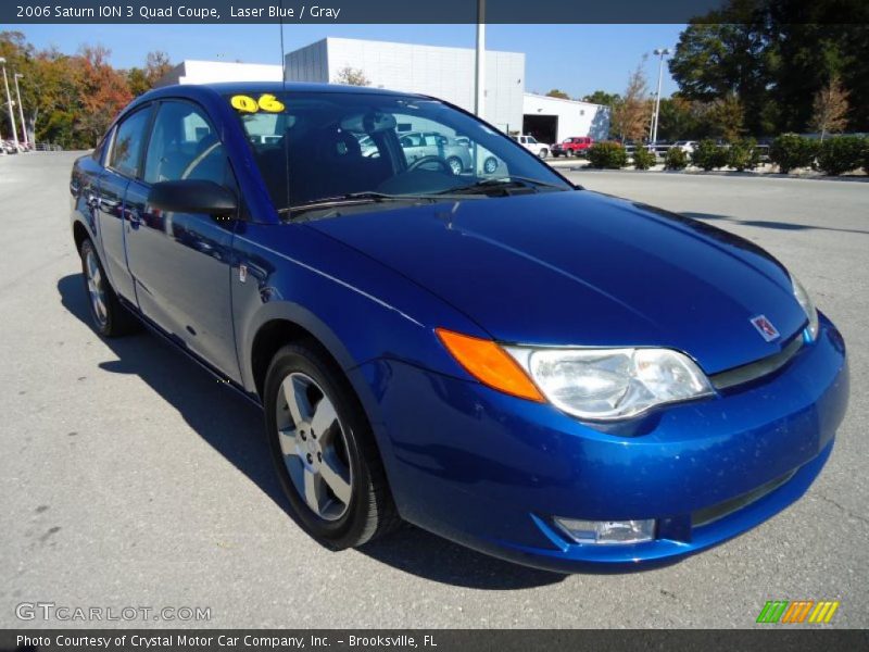 Laser Blue / Gray 2006 Saturn ION 3 Quad Coupe