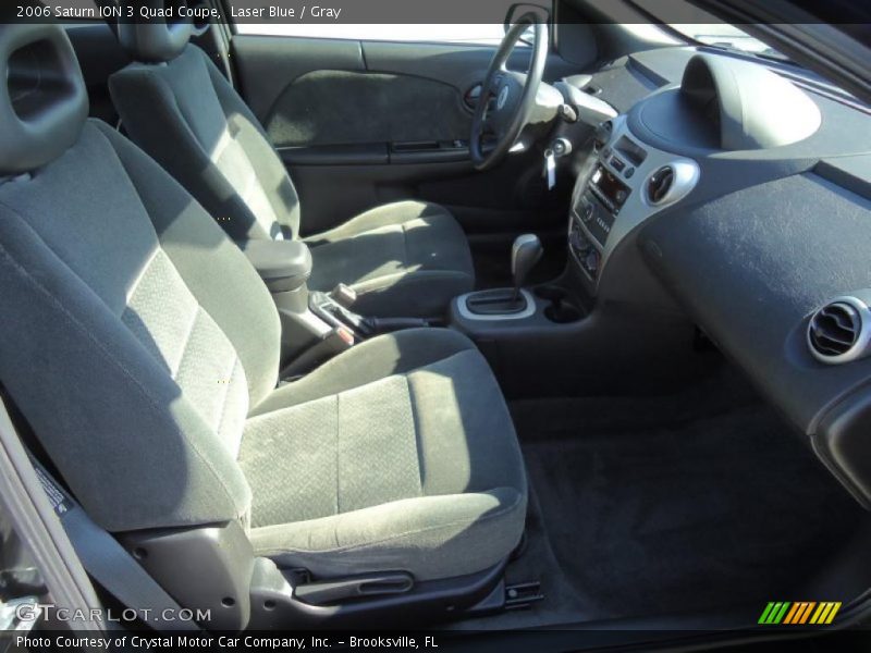 Laser Blue / Gray 2006 Saturn ION 3 Quad Coupe