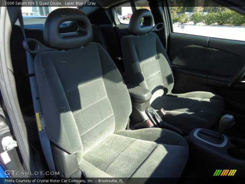 Laser Blue / Gray 2006 Saturn ION 3 Quad Coupe