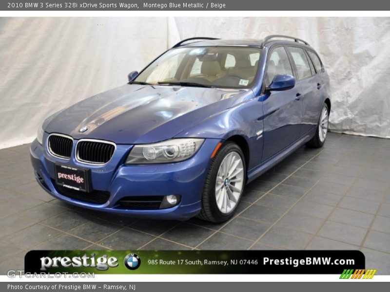 Montego Blue Metallic / Beige 2010 BMW 3 Series 328i xDrive Sports Wagon