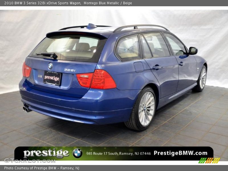 Montego Blue Metallic / Beige 2010 BMW 3 Series 328i xDrive Sports Wagon