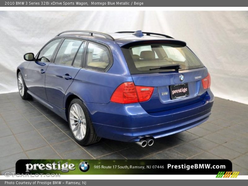 Montego Blue Metallic / Beige 2010 BMW 3 Series 328i xDrive Sports Wagon