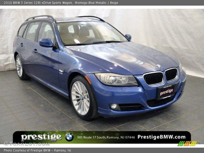 Montego Blue Metallic / Beige 2010 BMW 3 Series 328i xDrive Sports Wagon