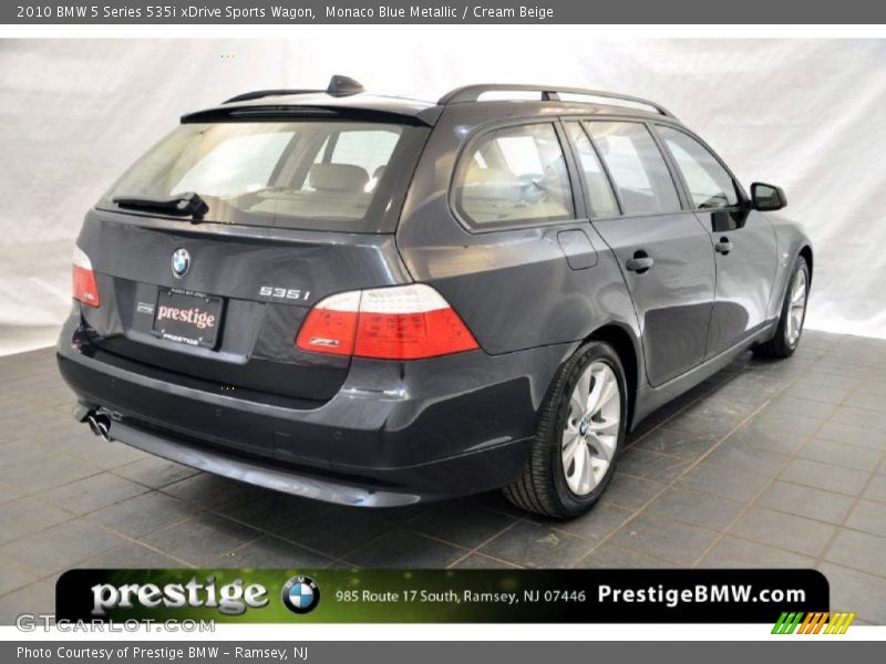Monaco Blue Metallic / Cream Beige 2010 BMW 5 Series 535i xDrive Sports Wagon
