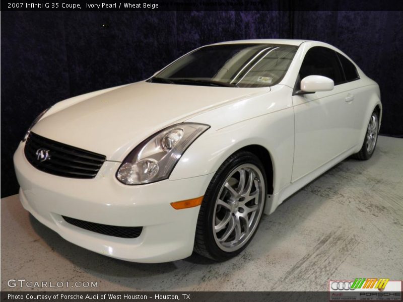 Ivory Pearl / Wheat Beige 2007 Infiniti G 35 Coupe