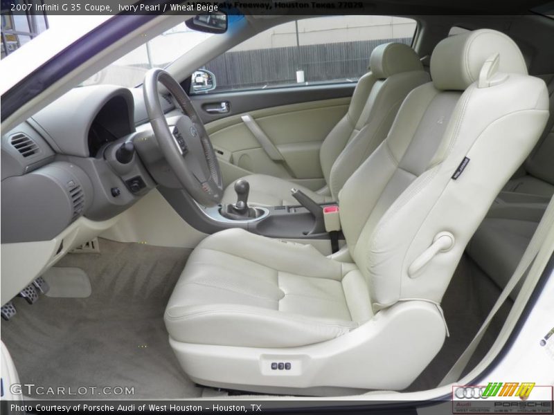Ivory Pearl / Wheat Beige 2007 Infiniti G 35 Coupe