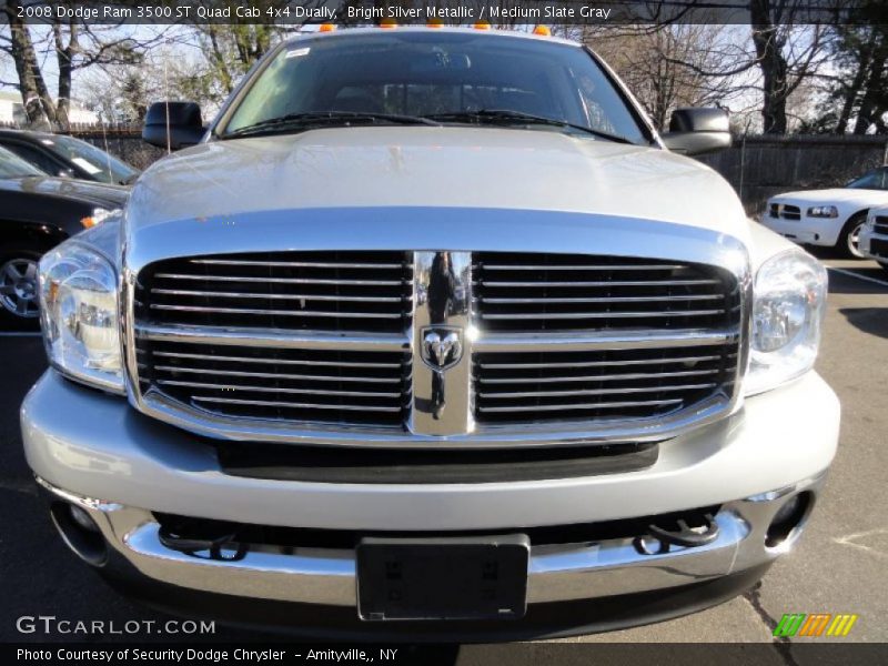 Bright Silver Metallic / Medium Slate Gray 2008 Dodge Ram 3500 ST Quad Cab 4x4 Dually