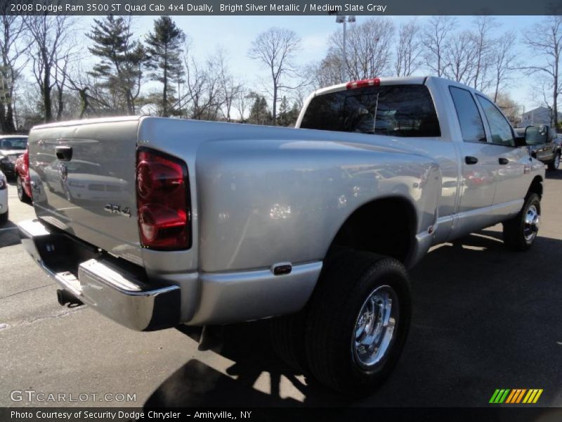 Bright Silver Metallic / Medium Slate Gray 2008 Dodge Ram 3500 ST Quad Cab 4x4 Dually