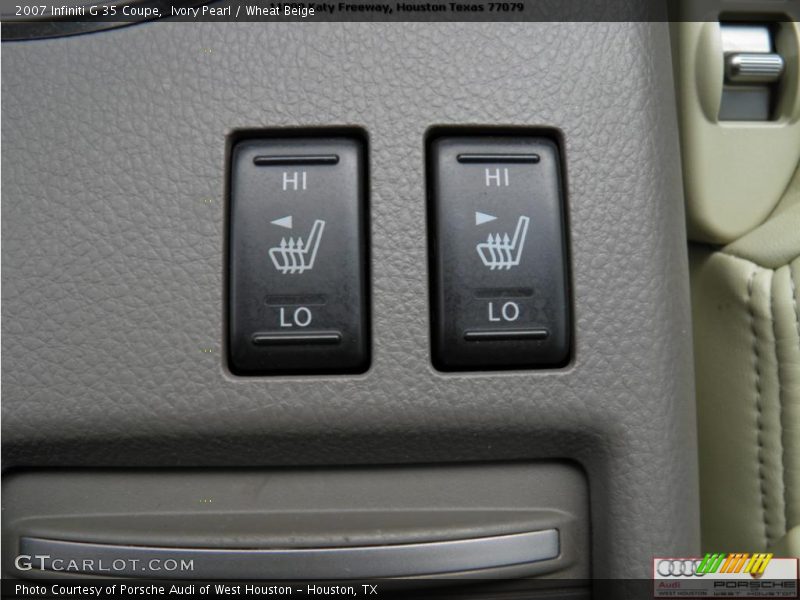 Ivory Pearl / Wheat Beige 2007 Infiniti G 35 Coupe