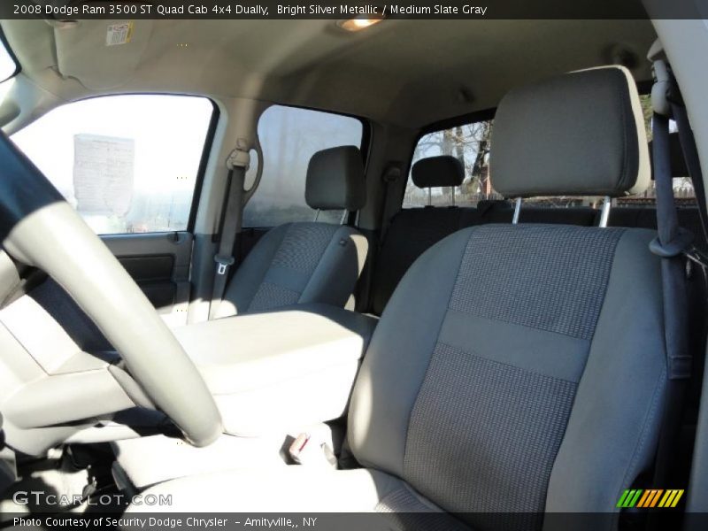 Bright Silver Metallic / Medium Slate Gray 2008 Dodge Ram 3500 ST Quad Cab 4x4 Dually
