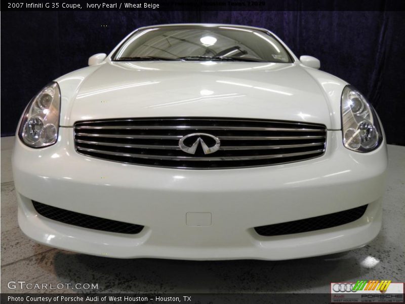 Ivory Pearl / Wheat Beige 2007 Infiniti G 35 Coupe
