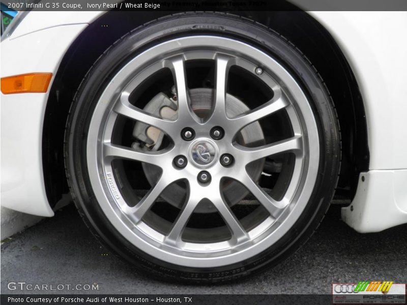 Ivory Pearl / Wheat Beige 2007 Infiniti G 35 Coupe