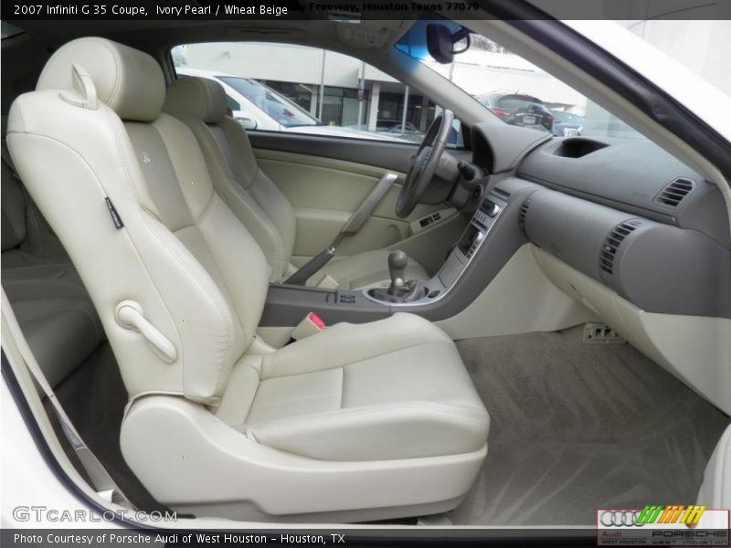 Ivory Pearl / Wheat Beige 2007 Infiniti G 35 Coupe