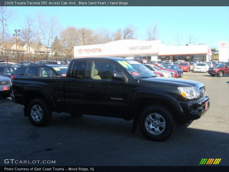 Black Sand Pearl / Sand Beige 2009 Toyota Tacoma SR5 Access Cab 4x4