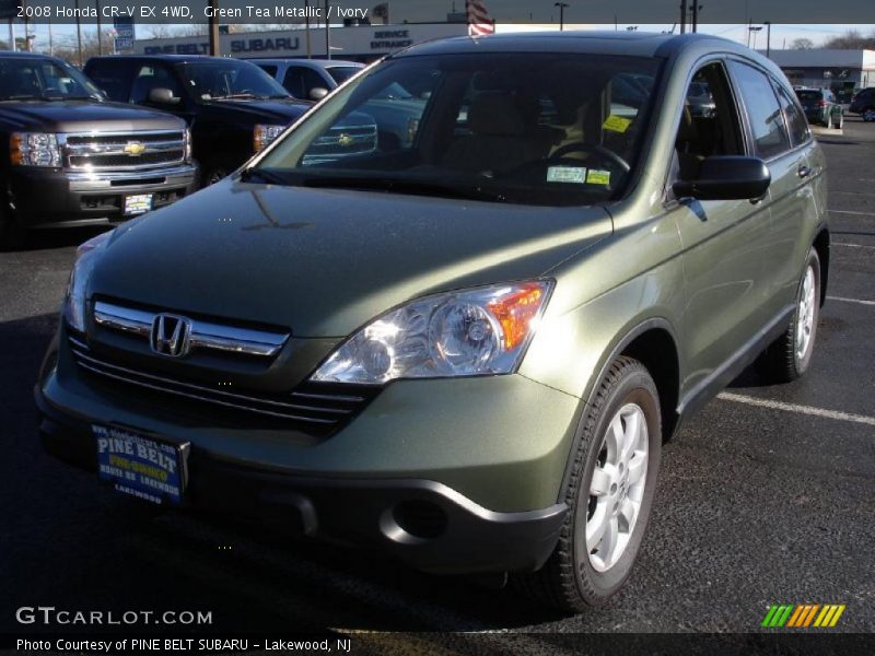 Green Tea Metallic / Ivory 2008 Honda CR-V EX 4WD