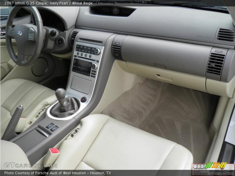 Ivory Pearl / Wheat Beige 2007 Infiniti G 35 Coupe