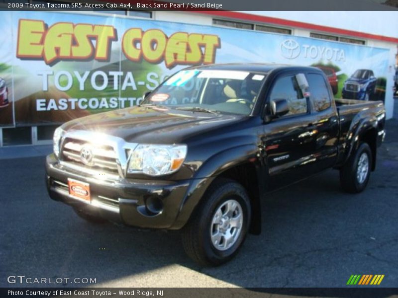 Black Sand Pearl / Sand Beige 2009 Toyota Tacoma SR5 Access Cab 4x4