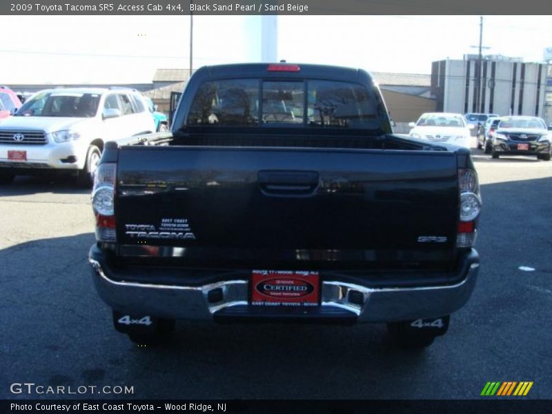 Black Sand Pearl / Sand Beige 2009 Toyota Tacoma SR5 Access Cab 4x4