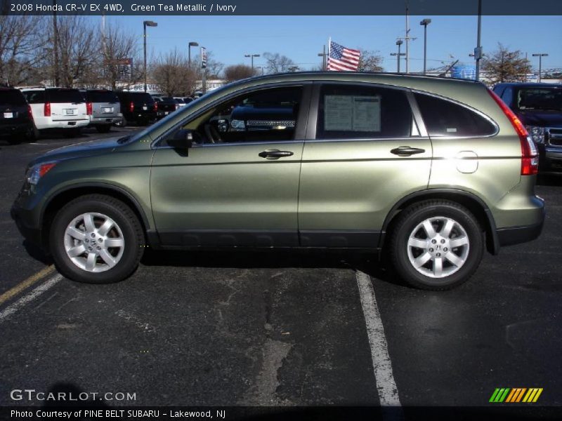 Green Tea Metallic / Ivory 2008 Honda CR-V EX 4WD